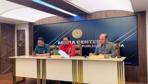Juru Bicara MA Hakim Agung Yanto saat melakukan konferensi pers di Media Center MA, Kamis, 2/1/2025| Merinda Faradianti/ Forum Keadilan