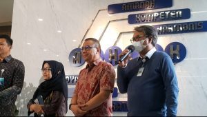 Direktur Utama Pelita Air Dendy Kurniawan, bersama dengan jajaran maskapai Garuda Indonesia, Citilink, Airnav dan lainnya, di Kementerian BUMN, Kamis, 2/1/2025 | Novia Suhari/Forum Keadilan