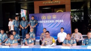 Panglima Koarmada RI, Laksamana Madya Denih Hendrata, bersama jajaran, di Koarmada RI, Jakarta Pusat, Senin, 6/1/2025 | Novia Suhari/Forum Keadilan