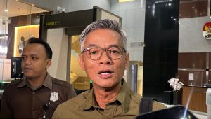 Mantan Komisioner KPU Wahyu Setiawan di Gedung Merah Putih KPK, Senin, 6/1/2025| Merinda Faradianti/ Forum Keadilan