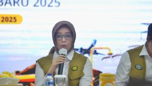 Kepala BPH Migas Erika Retnowati, di kantor BPH Migas, di kantor BPH Migas, Jakarta Selatan, Selasa, 7/1/2025 | Novia Suhari/Forum Keadilan