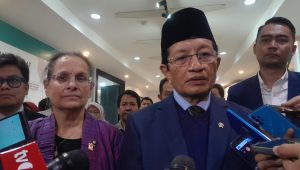 Menteri Agama RI, KH Nasaruddin Umar, di Kemenag, Jakarta Pusat, Rabu, 8/1/2025 | Novia Suhari/Forum Keadilan