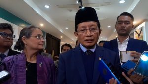 Menteri Agama RI, KH Nasaruddin Umar, di Kemenag, Jakarta Pusat, Rabu, 8/1/2025 | Novia Suhari/Forum Keadilan