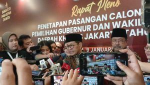 Gubernur dan Wakil Gubernur Jakarta terpilih, Pramono Anung dan Rano Karno memberikan keterangan di Hotel Pullman, Jakarta Barat, Kamis, 9/1/2024. I Syahrul Baihaqi/Forum Keadilan