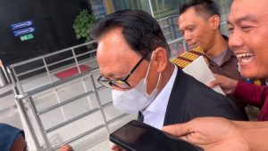 Hakim Mahkamah Konstitusi (MK) Ridwan Mansyur di Gedung Merah Putih KPK, Kamis, 16/1/2025| Merinda Faradianti/ Forum Keadilan