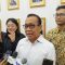 Menteri Koordinator Bidang Pembangunan Manusia dan Kebudayaan (Menko PMK), Pratikno, di kantor Kemenko PMK, Jakarta Pusat, Senin, 20/1/2025 | Novia Suhari/Forum Keadilan