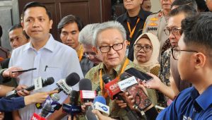 Tim Pengacara Sekretaris Jenderal (Sekjen) PDI Perjuangan Hasto Kristiyanto, Maqdir Ismail di Pengadilan Negeri Jakarta Selatan, Selasa, 21/1/2025| Merinda Faradianti/Forum Keadilan