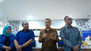 Sekjen Kemendiktisaintek Togar M Simatupang di Kemendiktisaintek, Jakarta Selatan, Selasa, 21/1/2025. I Novia Suhari/Forum Keadilan
