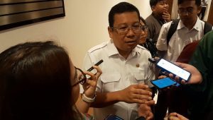 Kepala Bapanas RI Arief Prasetyo saat ditemui usai rapat dengan Kemenko Bidang Pangan, di kantor Kemenko Bidang Pangan, Jakarta Pusat, Rabu, 22/1/2025. I Novia Suhari/Forum Keadilan