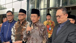 Menteri Agama Nasaruddin Umar di Komisi Pemberantasan Korupsi (KPK), Kamis, 23/1/2025| Merinda Faradianti/ Forum Keadilan