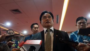Menteri Koordinator Bidang Hukum, HAM, Imigrasi, dan Permasyarakatan, Yusril Ihza Mahendra, di Kemenko HumHam Imipas, Jakarta Selatan, Jumat, 24/1/2025 | Novia Suhari/Forum Keadilan