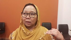 Tokoh Gerakan Nurani Bangsa (GNB) Alissa Wahid di Aula Griya Gus Dur, Jakarta Pusat, Selasa, 28/1/2025. I Muhammad Reza/Forum Keadilan