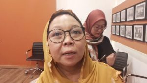 Tokoh Gerakan Nurani Bangsa (GNB) Alissa Wahid di Aula Griya Gus Dur, Jakarta Pusat, Selasa, 28/1/2025. I Muhammad Reza/Forum Keadilan
