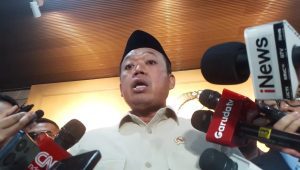 Menteri Agraria dan Tata Ruang/Badan Pertanahan Nasional (ATR/BPN) Nusron Wahid di Gedung DPR RI, Jakarta Pusat, 30/01/2025 | Muhammad Reza/Forum Keadilan