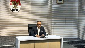 Juru Bicara KPK Tessa Mahardhika Sugiarto di Gedung Merah Putih KPK, Kamis, 30/1/2025 | Merinda Faradianti/ Forum Keadilan