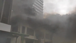 Kebakaran Gedung Panin Bank Sudirman, Selasa, 21/1/2025 | X @SonoraFM92