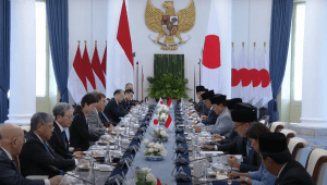 Presiden RI Prabowo Subianto menerima kunjungan dari Perdana Menteri (PM) Jepang, di kompleks Istana Kepresidenan, Bogor, pada Sabtu, 11/1/2025. | Youtube Sekretariat Presiden