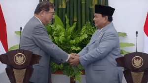 Presiden RI Prabowo Subianto menerima kunjungan dari Perdana Menteri (PM) Jepang, di kompleks Istana Kepresidenan, Bogor, pada Sabtu, 11/1/2025. | Youtube Sekretariat Presiden