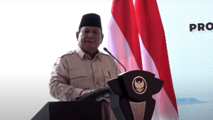 Presiden RI Prabowo Subianto dalam peresmian dipusatkan di Pembangkit Listrik Tenaga Air (PLTA) Jatigede, Kabupaten Sumedang, Jawa Barat (Jabar), pada Senin, 20/1/2025. | Youtube Sekretariat Presiden