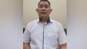 Eks Kasat Reskrim Polres Metro Jakarta Selatan AKBP Bintoro saat melakukan klarifikasi, Minggu, 26/1/2025 | Ist