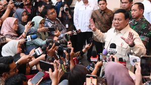 Presiden RI Prabowo Subianto memberikan keterangan pers usai memberikan arahan dalam Rapat Pimpinan TNI Polri Tahun 2025 di The Tribrata, Jakarta. pada Kamis, 30/1/2025. | Dok BPMI Setpres/Cahyo