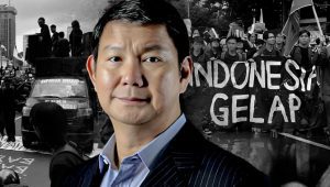 Utusan Khusus Presiden Bidang Energi dan Lingkungan Hidup Hashim Djojohadikusumo dan Gerakan Indonesia Gelap | Ilustrasi Rahmad Fadjar Ghiffari/Forum Keadilan