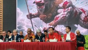Konferensi pers PDI Perjuangan di Kantor DPP PDI Perjuangan, Menteng, Jakarta Pusat, Kamis, 20/2/2025. | Charlie Adolf Lumban Tobing/Forum Keadilan