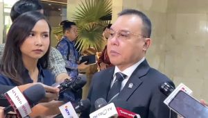 Wakil Ketua DPR RI, Ahmad Sufmi Dasco, di Gedung DPR RI, Jakarta Pusat, Selasa, 4/2/2024 | Muhammad Reza/Forum Keadilan