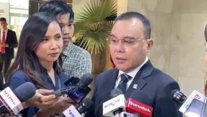 Wakil Ketua DPR RI, Ahmad Sufmi Dasco, di Gedung DPR RI, Jakarta Pusat, Selasa, 4/2/2024 | Muhammad Reza/Forum Keadilan