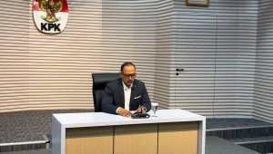 Juru Bicara KPK Tessa Mahardhika Sugiarto di Gedung Merah Putih KPK | Merinda Faradianti/Forum Keadilan