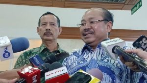 Ketua KY Amzulian Rifai dan Joko Sasmito di Gedung DPR RI, Jakarta Pusat, Senin, 10/2/2025 | Muhammad Reza/Forum Keadilan