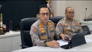 Kabid Humas Polda Metro Jaya, Kombes Pol Ade Ary Syam Indradi, Saat memberikan keteranga kepada Media di Polda metro Jaya, Senin 10/2/2025 | Ari Kurniansyah/Forum Keadilan