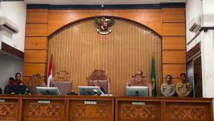 Sidang putusan praperadilan Sekjen PDI Perjuangan Hasto Kristiyanto di ruang sidang PN Jakarta Selatan, Kamis, 13/2/2025.| Merinda Faradianti/Forum Keadilan