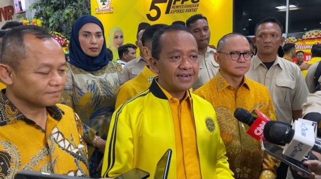 Ketua Umum Partai Golkar, Bahlil Lahadalia di Gedung DPR RI, Jakarta Pusat, Kamis, 13/2/2025 | Muhammad Reza/Forum Keadilan