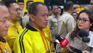 Menteri Energi dan Sumber Daya Mineral (ESDM) sekaligus Ketua Umum Partai Golkar Bahlil Lahadalia di Gedung DPR RI, Jakarta Pusat, Kamis, 13/2/2025 | Muhammad Reza/Forum Keadilan