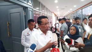 Menteri Hukum (Kemenkum) Supratman Andi Agtas di Gedung DPR RI, Jakarta Pusat, Senin, 17/2/2025. | Muhammad Reza/ Forum Keadilan