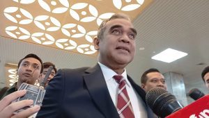 Sekjen Gerindra Ahmad Muzani, di Gedung DPR RI, Jakarta Pusat, Selasa, 18/2/2025 | Muhammad Reza/Forum Keadilan