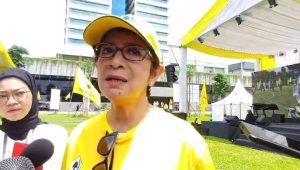 Anggota DPR RI Fraksi Golkar Nurul Arifin di perayaan HUT Fraksi Partai Golkar ke-57 Tahun di Kompleks Parlemen Senayan, Jakarta, Kamis, 20/2/2025 | Muhammad Reza/Forum Keadilan