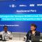 Direktur Utama Perum DAMRI Setia N Milatia Moemin dalam konferensi pers di Kementerian Badan Usaha Milik Negara (BUMN), Jakarta, Selasa, 25/2/2025 | Novia Suhari/Forum Keadilan