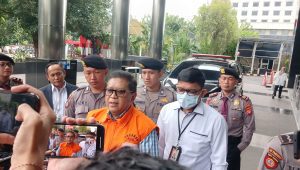 Sekjen PDI Perjuangan Hasto Kristiyanto di Gedung Merah Putih KPK, Rabu, 26/2/2025 | Syahrul Baihaqi/Forum Keadilan