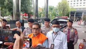 Sekjen PDI Perjuangan Hasto Kristiyanto di Gedung Merah Putih KPK, Rabu, 26/2/2025 | Syahrul Baihaqi/Forum Keadilan