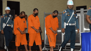 Tiga Tersangka Kasus penembakan bos rental mobil di Rest Area KM 45 Tol Merak-Tangerang | Ist