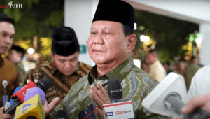 Presiden RI Prabowo Subianto memberikan keterangan pers usai menghadiri peringatan Hari Lahir (Harlah) ke-102 Nahdlatul Ulama (NU) yang digelar di Istora Senayan, Jakarta, pada Rabu, 5/2/2025 | Youtube Sekretariat Presiden