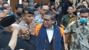 Hasto Kristiyanto Jalani Sidang Perdana di Pengadilan Tipikor pada PN Jakarta Pusat, Jumat, 14/3/2025 | Syahrul Baihaqi/Forum Keadilan