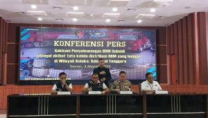 Dirtipdter Bareskrim Polri, Nunung Syaifuddin (kedua dari kiri) di Gedung Bareskrim Polri, Senin, 3/3/2025 | Syahrul Baihaqi/Forum Keadilan