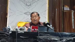 Wakil Ketua Umum Partai Golkar Idrus Marham di DPP Golkar, Jakarta Barat, Senin 3/3/2025 | Muhammad Reza/Forum Keadilan