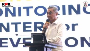 Ketua KPK Setyo Budiyanto dalam peluncuran Indikator Monitoring Center for Prevention (MCP) Tahun 2025 yang digelar di Gedung KPK C1, Rabu, 5/3/2025 | YouTube KPK RI