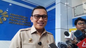 Menteri Perlindungan Pekerja Migran Indonesia (P2MI) Abdul Kadir Karding, di Kemen P2MI, Jakarta, Kamis, 6/3/2025 | Novia Suhari/Forum Keadilan