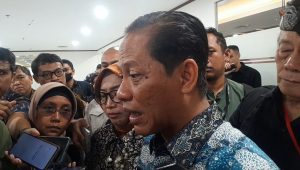 Menteri Lingkungan Hidup Hanif Faisol Nurofiq, di kantor Kemenko Pangan, Jakarta, Jumat, 7/3/2025 | Novia Suhari/Forum Keadilan
