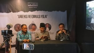 Diskusi Urgensi Reformasi Polri yang diselenggarakan Ikatan Wartawan Hukum di Jakarta, Jumat, 7/3/2025 | Syahrul Baihaqi/Forum Keadilan